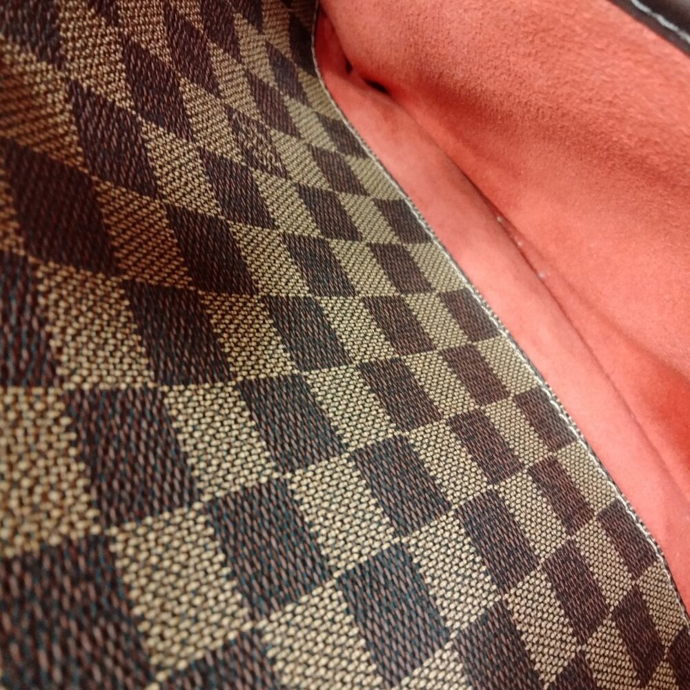 Authentic Louis Vuitton Sarria Damier Ebene Handbag Brown LV Tote Luxury Bag - Picture 14 of 16